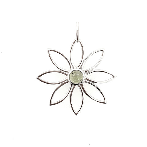 Floral Peridot Pendant