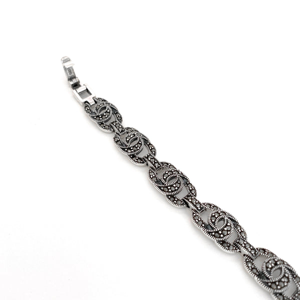 Knotted Marcasite Bracelet