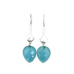 Blue Chalcedony Teardrop Earrings