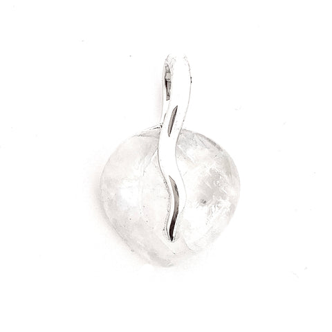 Silver Teardrop Moonstone Pendant