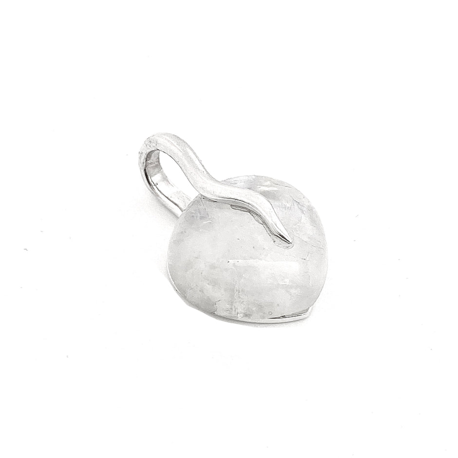 Silver Teardrop Moonstone Pendant