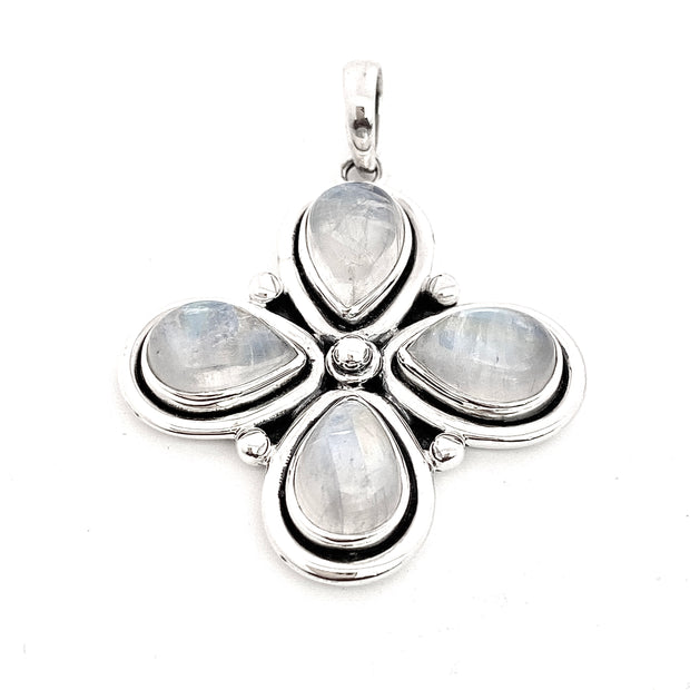  Floral Moonstone Pendant