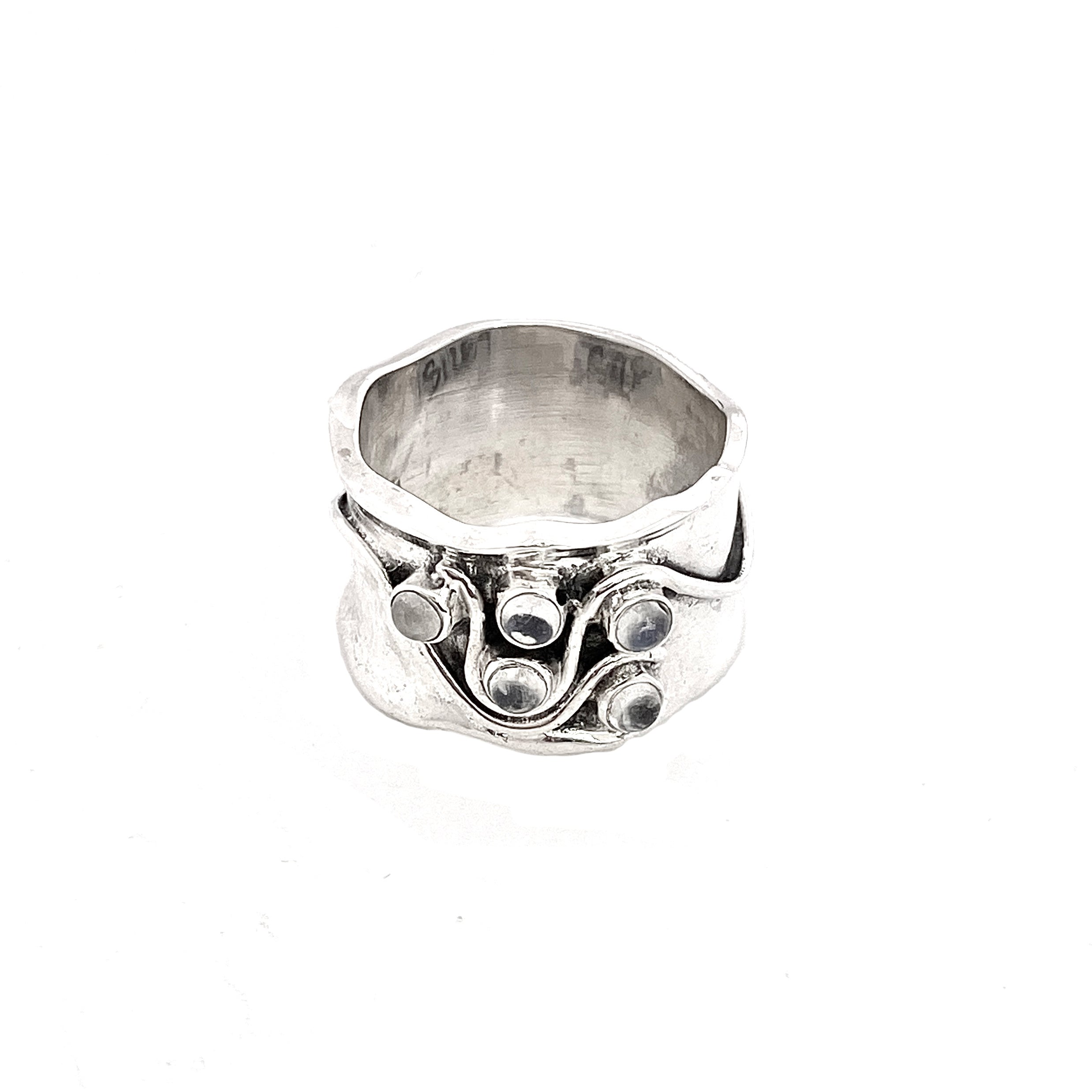 Silver Moonstone Ring