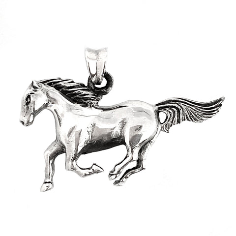 Silver Stallion Pendant