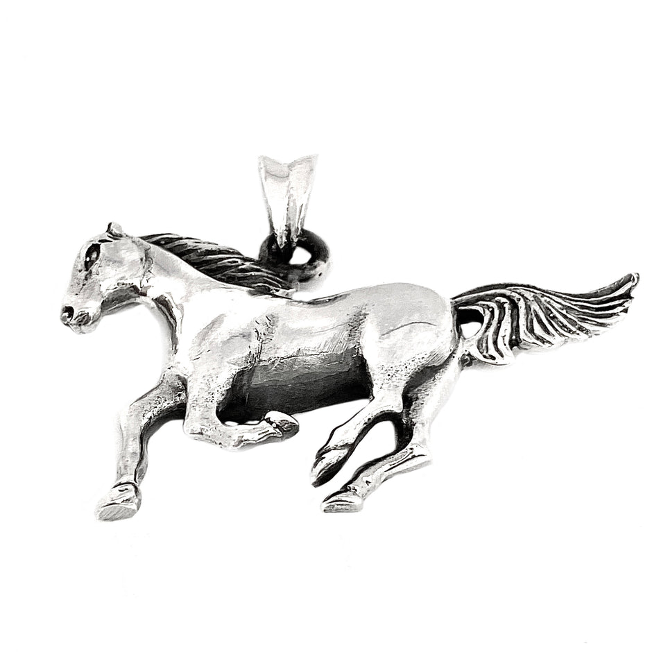 Silver Stallion Pendant