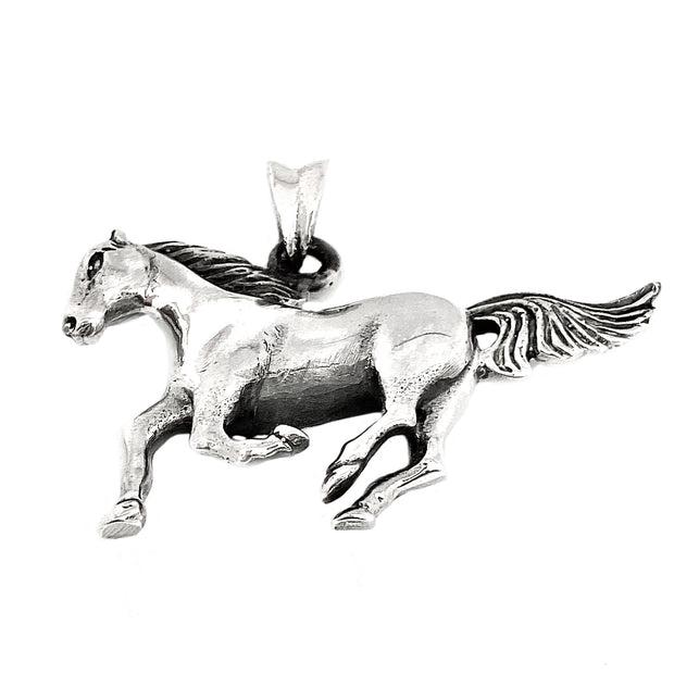 Silver Stallion Pendant