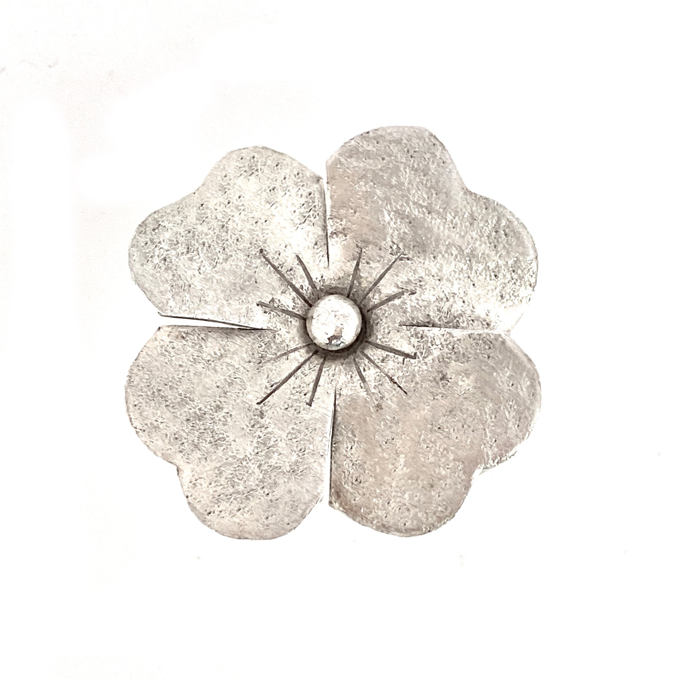 Silver Poppy Ring