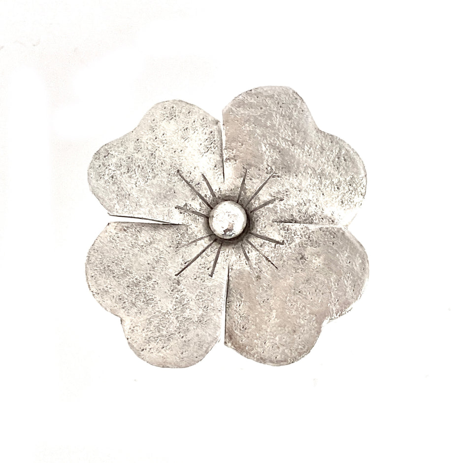 Silver Poppy Ring