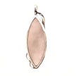 Silver Wavey Rose Quartz Pendant