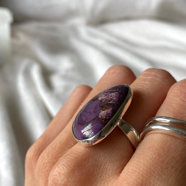 Purple Mohave Copper Turquoise Ring