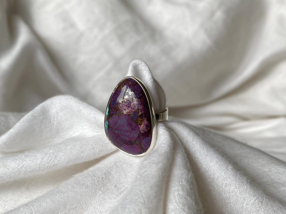 Purple Mohave Copper Turquoise Ring