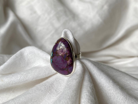 Purple Mohave Copper Turquoise Ring