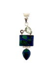 Silver Azurite Pendant