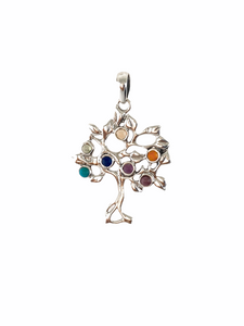 Rainbow Tree of Life Pendant