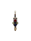 Multi Stone Silver Pendant