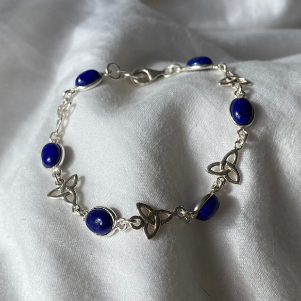 Lapis lazuli Celtic knot bracelet